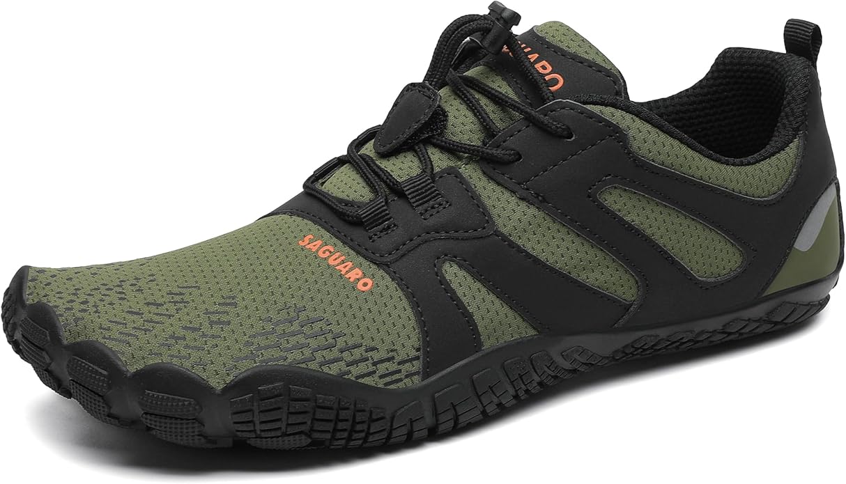 SAGUARO Barefoot Shoes for Men – Wide Toe Box Zero Drop Minimalist Shoes Trail Runner Sneakers