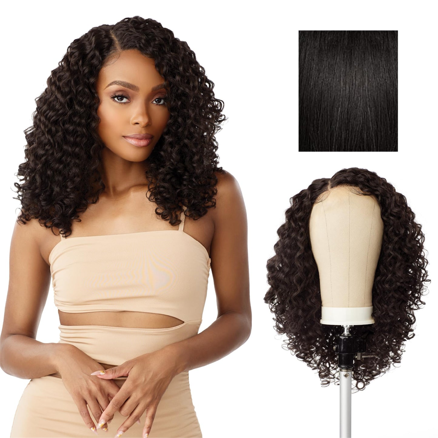 Sensationnel Butta Lace Precut Wigs - Unit 11 Glueless Extra Wide 5 Inch Deep Parting Synthetic Pre Tweezed Smaller Knot Hairlin