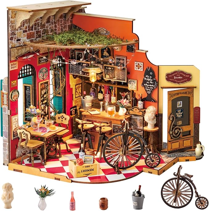 Rolife DIY Miniature House Kit for Adults, Mini Wooden Dollhouse Kit, Tiny House Diorama Building Kits-Birthday Christmas ...
