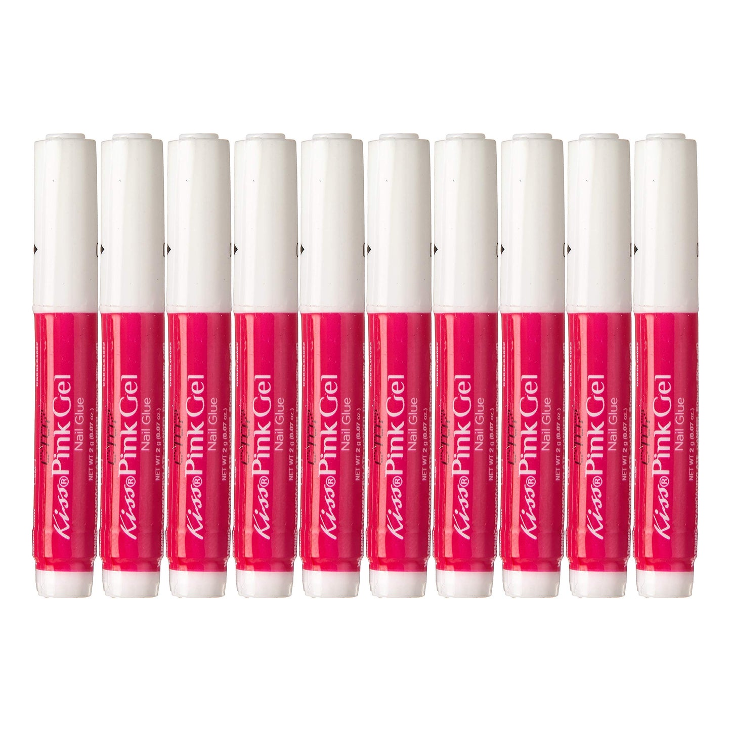 Kiss Pink Gel Nail Glue (IBGL04) (2 Pack)