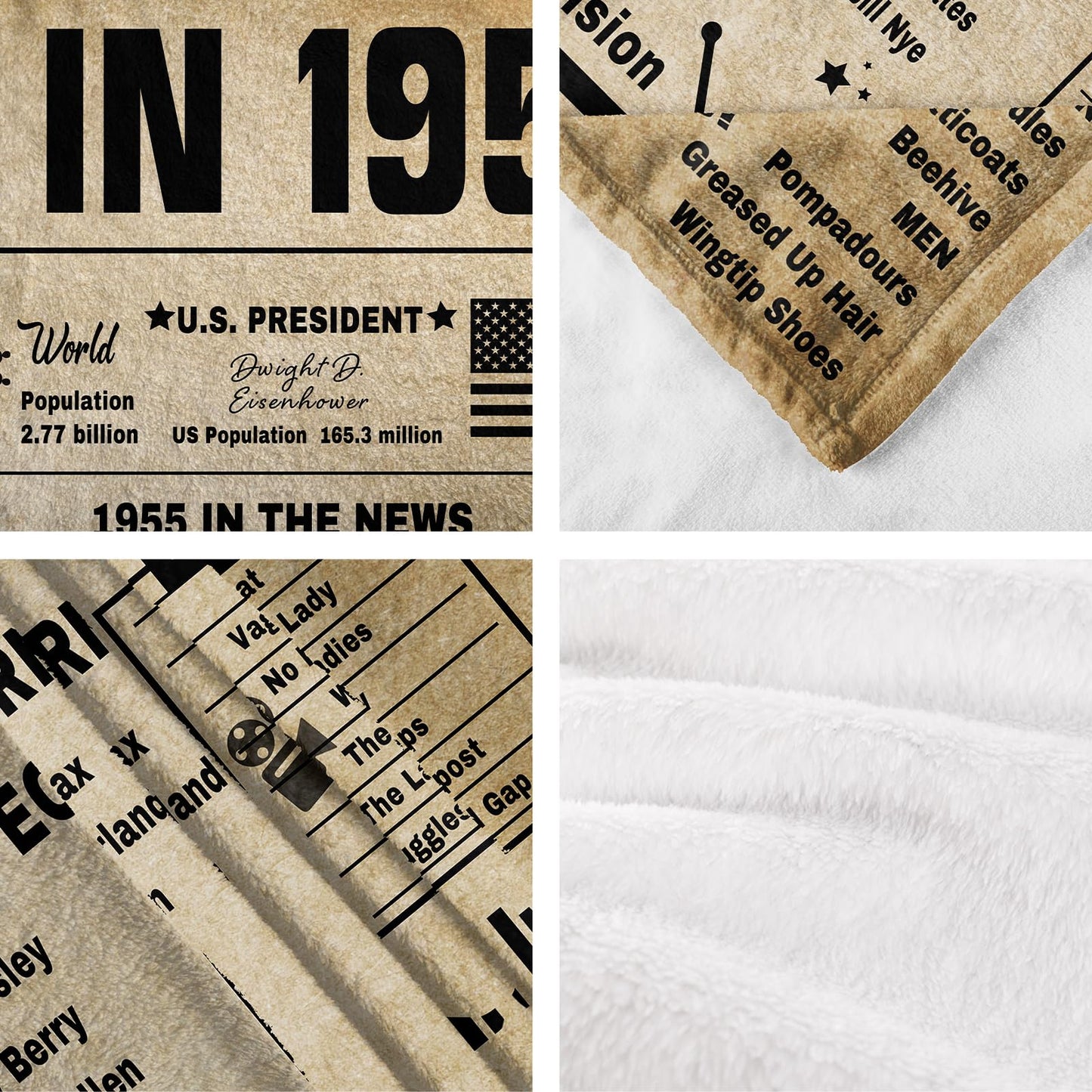 70th Birthday Decorations,70th Birthday Gifts for Women Men Ladies,Birthday Gifts for a 70 Year Old,70th Men Birthday Gift Ideas,1955 Birthday Gifts for Women,Throw Blanket 60"x50"