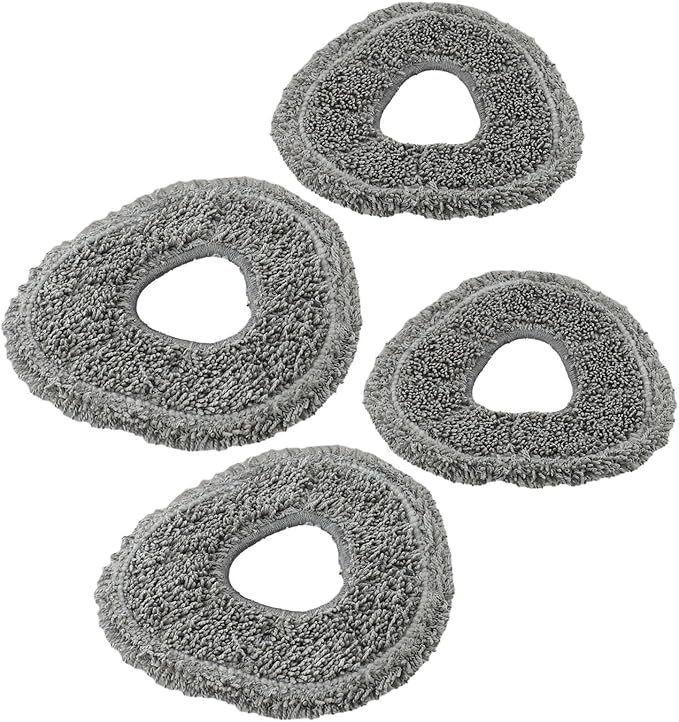 Reusable Washable Microfiber Mop Cloth Replacement Set For Narwal For Freo X Ultra J4 J4 Lite Robot Vacuum Cleaner, 4 White Pads And 4 Gray Pads For Efficient Home Floor Cleaning