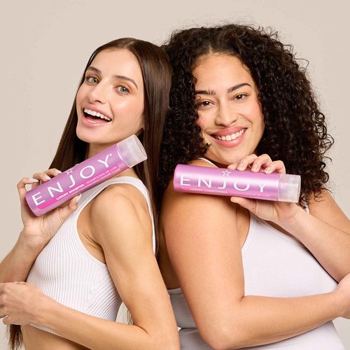 Enjoy Luxury Conditioner - Eliminates Frizz Cleansing Moisturizing Smoothing - Sulfate Free For Thick Coarse or Curly Hair (33.8 Fl Oz)
