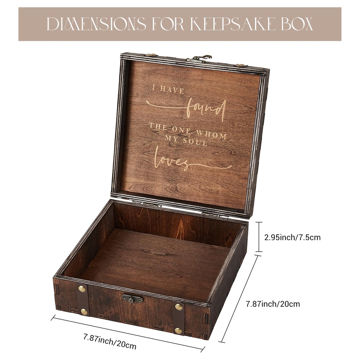 AW BRIDAL Wedding Keepsake Box with Lid Mr Mrs Wooden Memory Box, Bridal Shower Engagement Gifts for Couples, Mr Mrs Anniversary Couple Gift Bride Gift