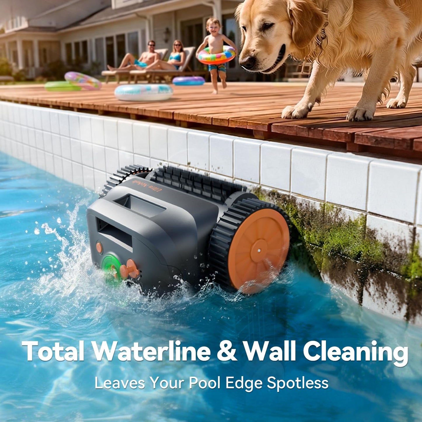 CoasTeering Ultra Nebula Cordless Robotic Pool Cleaner, with 5580 GPH Powerful Suction, 180-Min Runtime, Wall & Waterline Cleaning, Smart Navigation, for Pools up to 3229 Sq.Ft