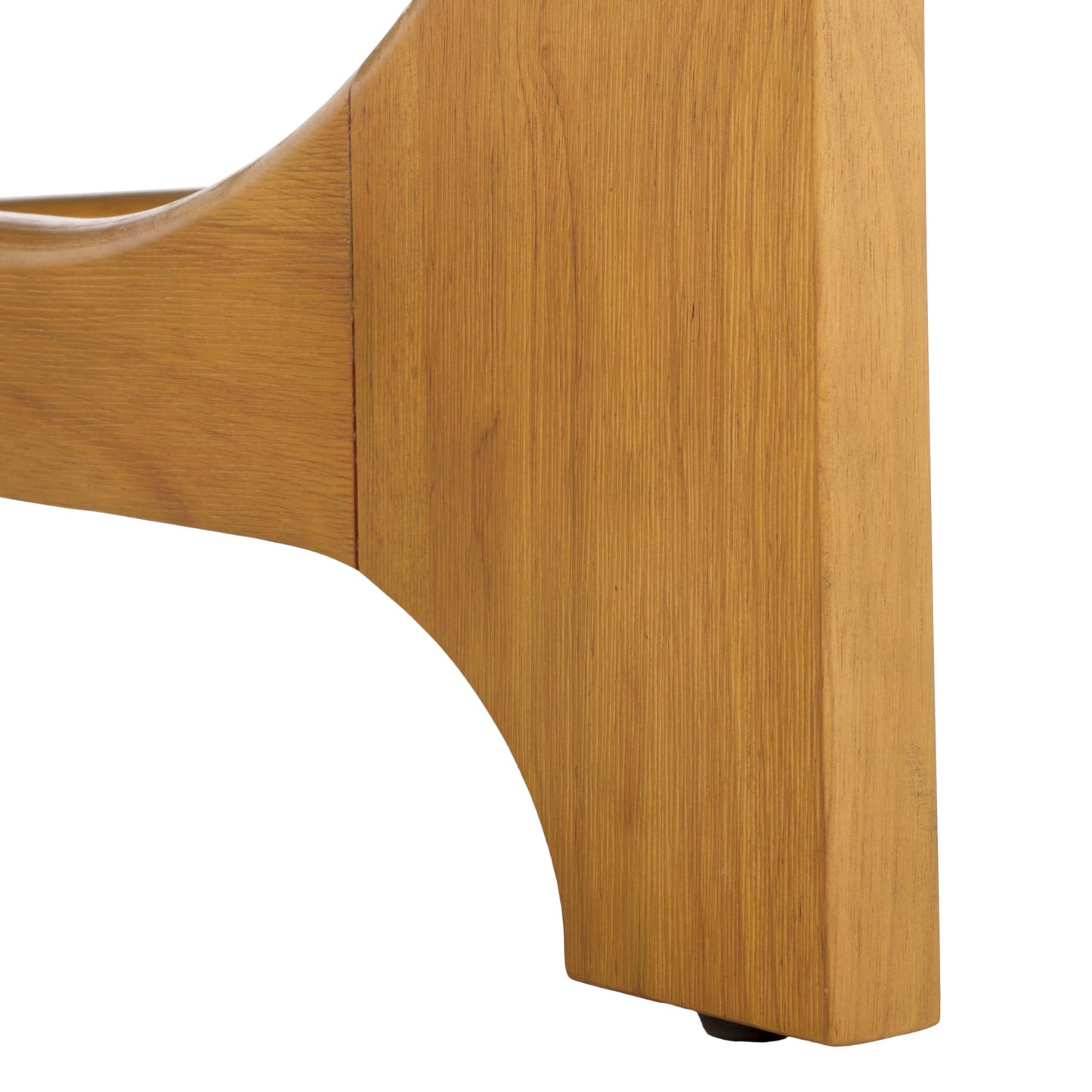 SAFAVIEH Couture Collection – Sasha Contemporary Natural Oak Veneer Round Coffee Table, Sculptural Modern Living Room Table (SFV2128D)