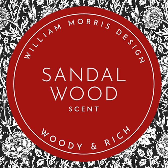 The Master Herbalist Scented Wardrobe Freshener Sachets in a William Morris Design. Available in Lavender, Sandalwood, Rose, Lily and Lilac (Sandalwood, Pack of 2)
