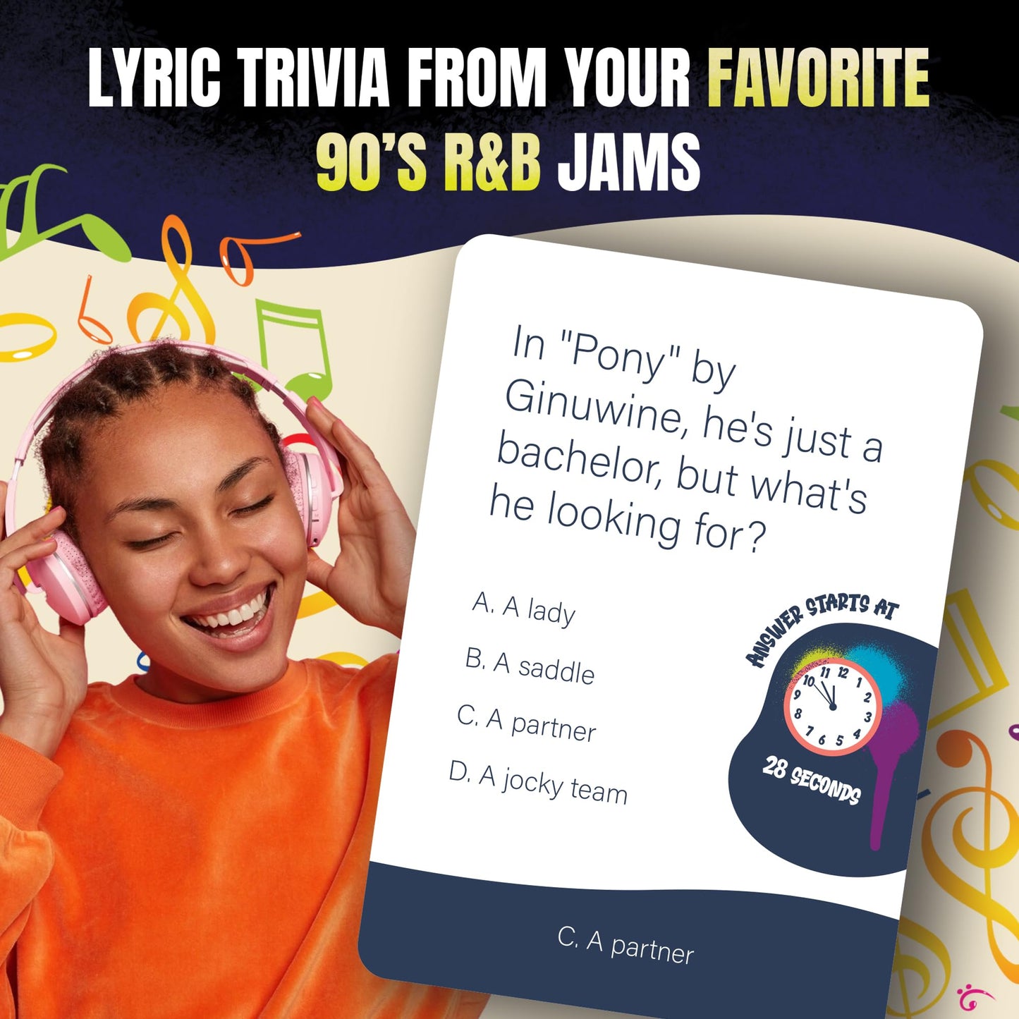 Lyric Legend 90's R&B - Finish The Lyrics Game with Trivia to Argue for The Correct Songs. Great for Gifts, Game Night, and Groups. 144 Songs and a Playlist, You'll Sing Along and Quiz Your Friends!