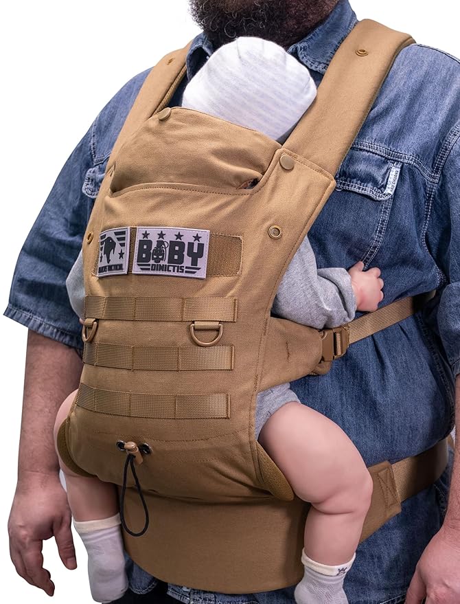 Ergonomic Lumbar Support Baby Carrier for Infants to Toddlers (8-33 lbs), Cozy and Lightweight Military Baby Carrier for B...