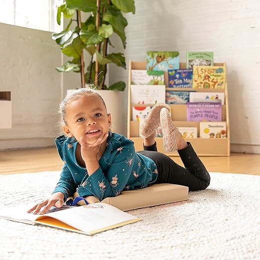 ECR4Kids SoftZone Floor Cushions, Square, Flexible Seating, Sand, 6-Piece