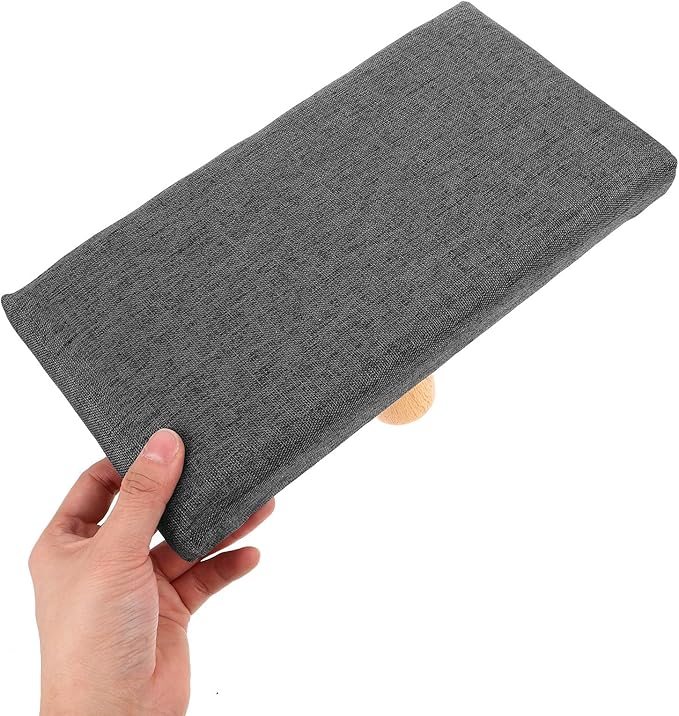 Portable Seiza Bench with Cushion for and Prayer Sturdy Single-Leg Stool for Comfortable Multipurpose Seating for Adults Over Modern Grey Design