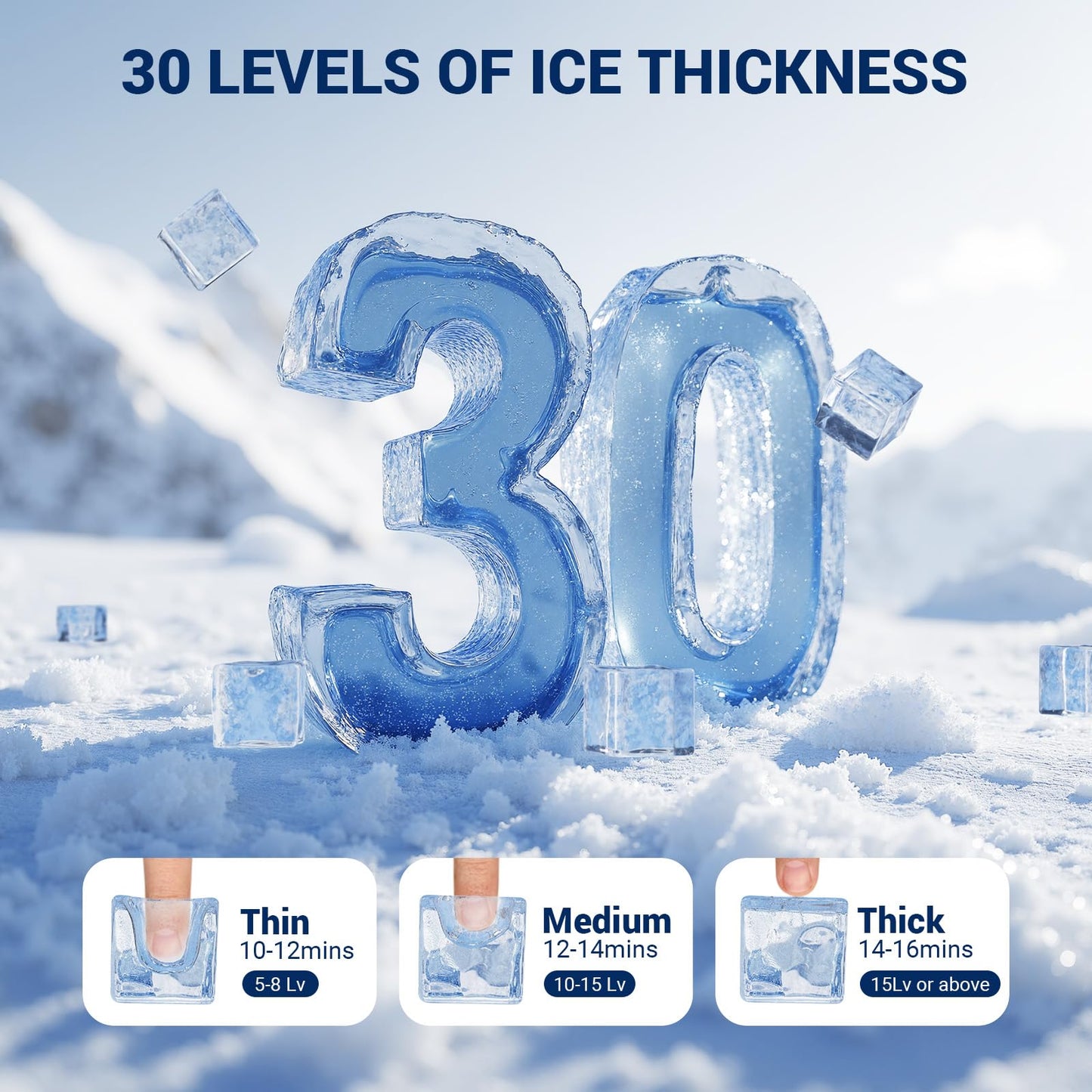 Commercial Ice Maker 500 LBS/24h,132 Ice Cubes Ready in 5-15 min with 400 LBS Storage Bin, Self-Cleaning Stainless Steel Industrial Ice Machine Perfect for Bar Restaurant Cafe