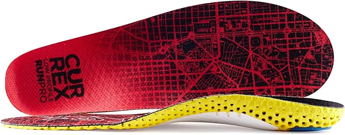 CURREX RunPro Insoles for Running Shoes, Arch Support Inserts to Help Reduce Fatigue, Prevent Injuries, Boost Performance for Men & Women (Low Arch, Size Small)