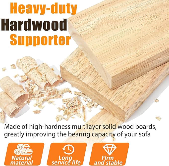 LAVEVE Heavy Duty Couch Cushion Support Board for Sagging Sofa, 21.5''x23'' Extra Thick Solid Wood Under Couch Insert with Anti-Slip Dots, Repair Sagging Spring Sofa and Replace Worn Cushions