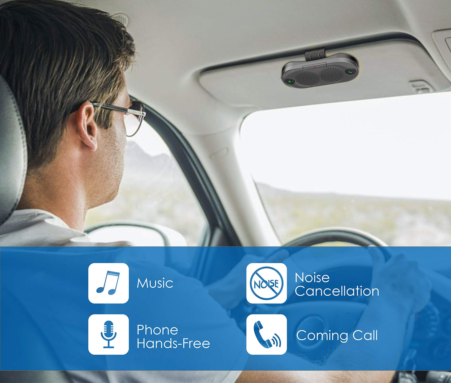 BK06 and BK03 Bluetooth Car Kit, Wireless Receiver for Car Handsfree Talking