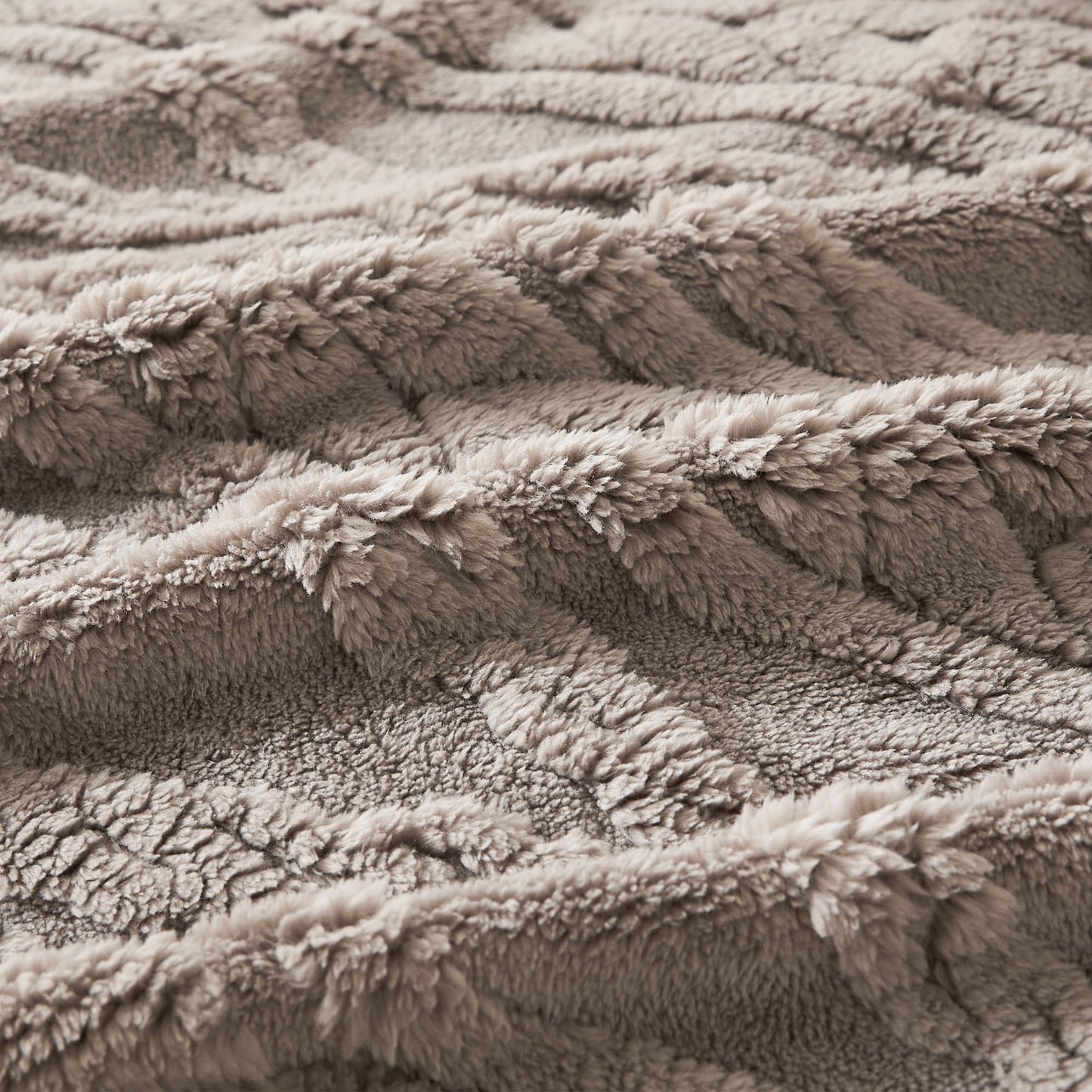 COOVA Taupe Fleece Throw Blanket for Couch - Super Soft Cozy Plush Fuzzy Blanket for Sofa,Premium Sherpa Warm Throw for Women,Bed,Chair,50x60 Inches