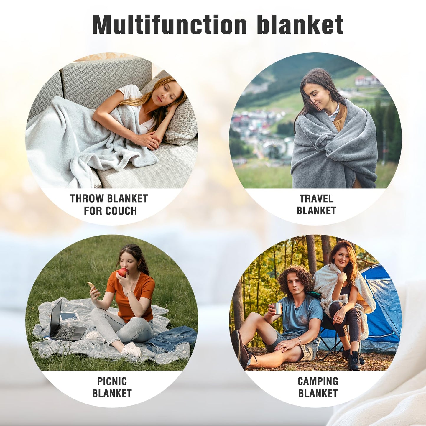Funny Happy Birthday Gifts for Women Best Friend friendship Her Sister, Bestie Best Friend Sister Birthday Gifts for Women, Cozy White Best Friends Blanket, Bestie Throw Blanket for Couch 50*60in