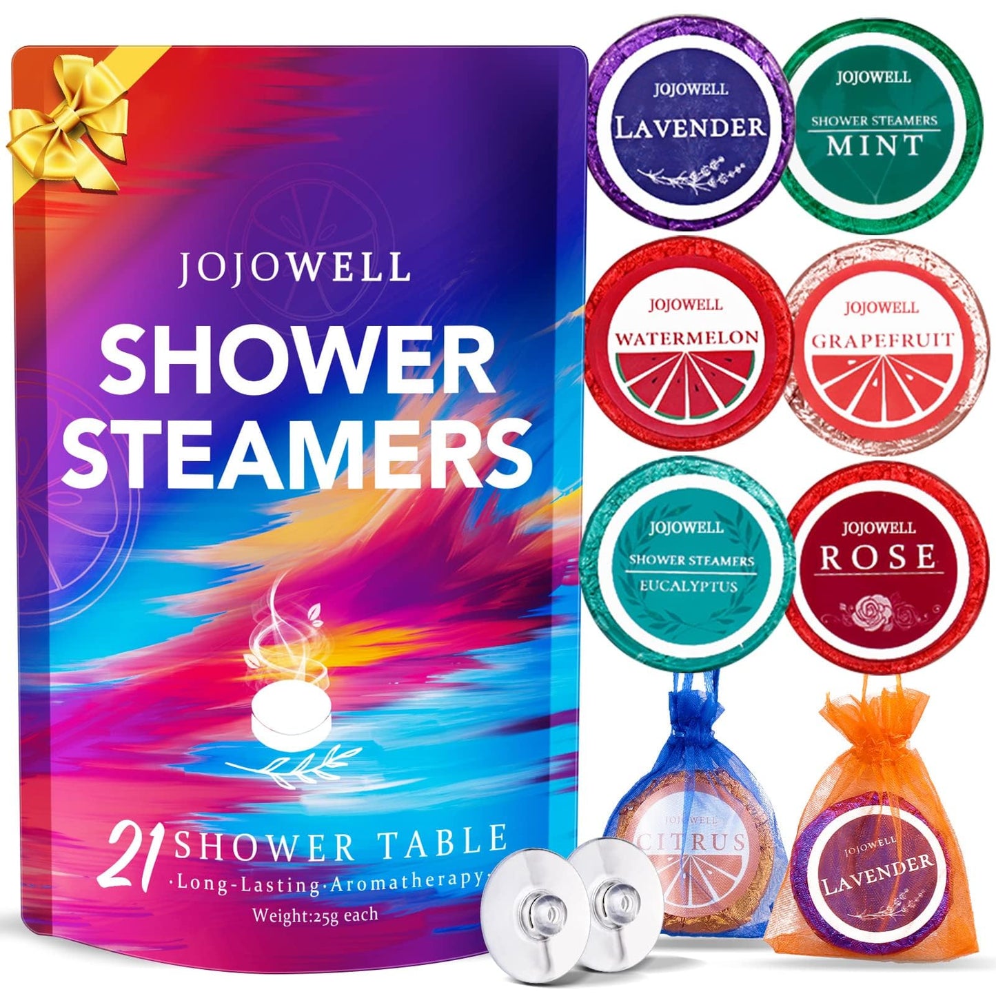 Shower Steamers Aromatherapy - 21Pcs Birthday Gifts for Women, Wife, Mom, Essential Oil, Nasal Relief, Self Care Home Spa Gifts for Women, Teacher Appreciation Gift for Her