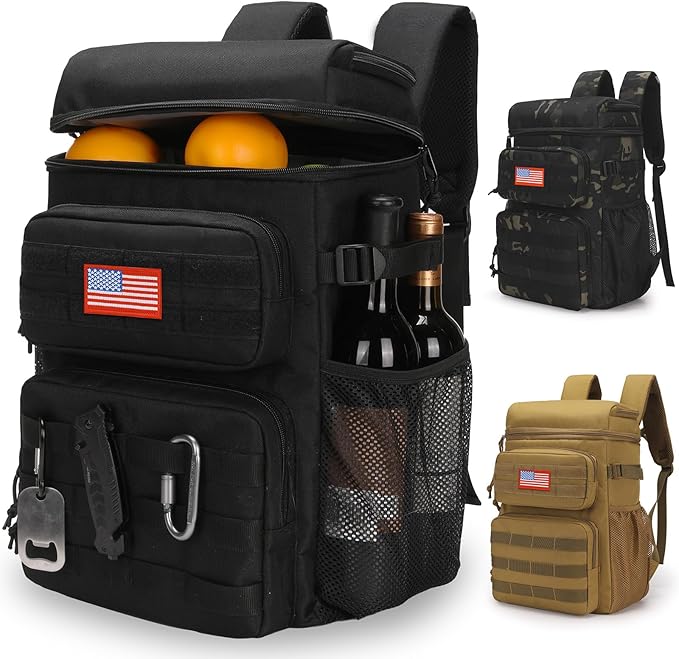 Tactical Backpack Cooler,Soft Lightweight Leakproof Cooler Backpack,Insulated Cooler Bag,Portable Soft Cooler Bag Waterpro...