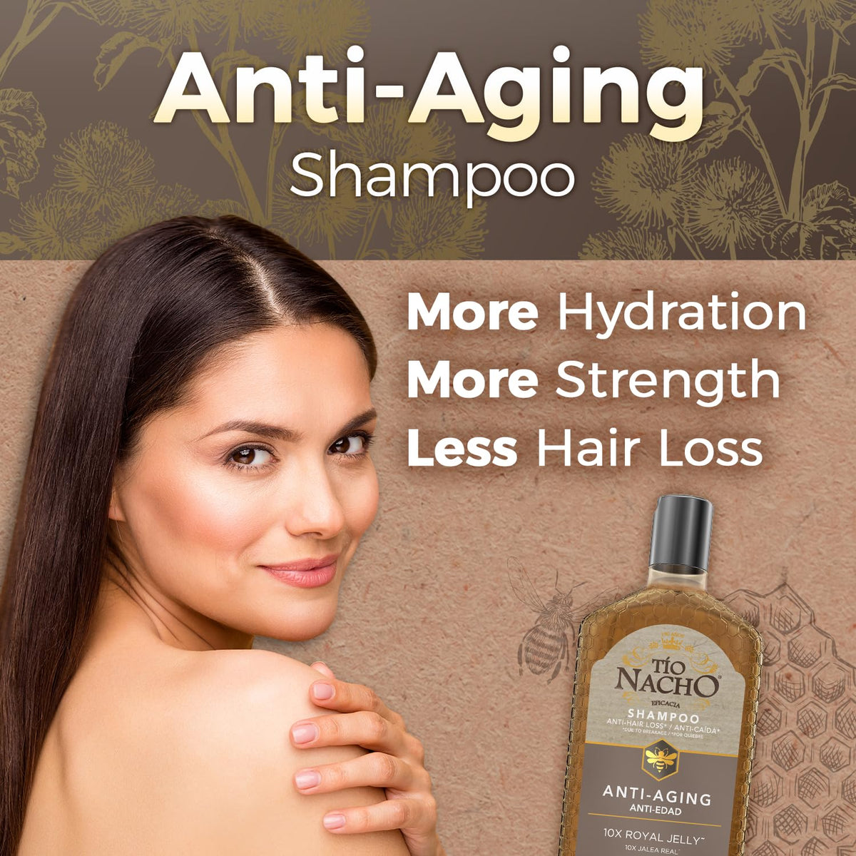 Tio Nacho Younger Looking Revitalizing Shampoo with Royal Jelly, 14 Ounces (Pack of 2)