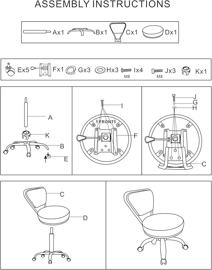 Dayton Home Office/Garden Rolling Seat (Burgundy) Pneumatic, Short Stool with Adjustable Height 13"-15", Perfect for Home Office, Gardening, Garage Mechanic, School and Lab