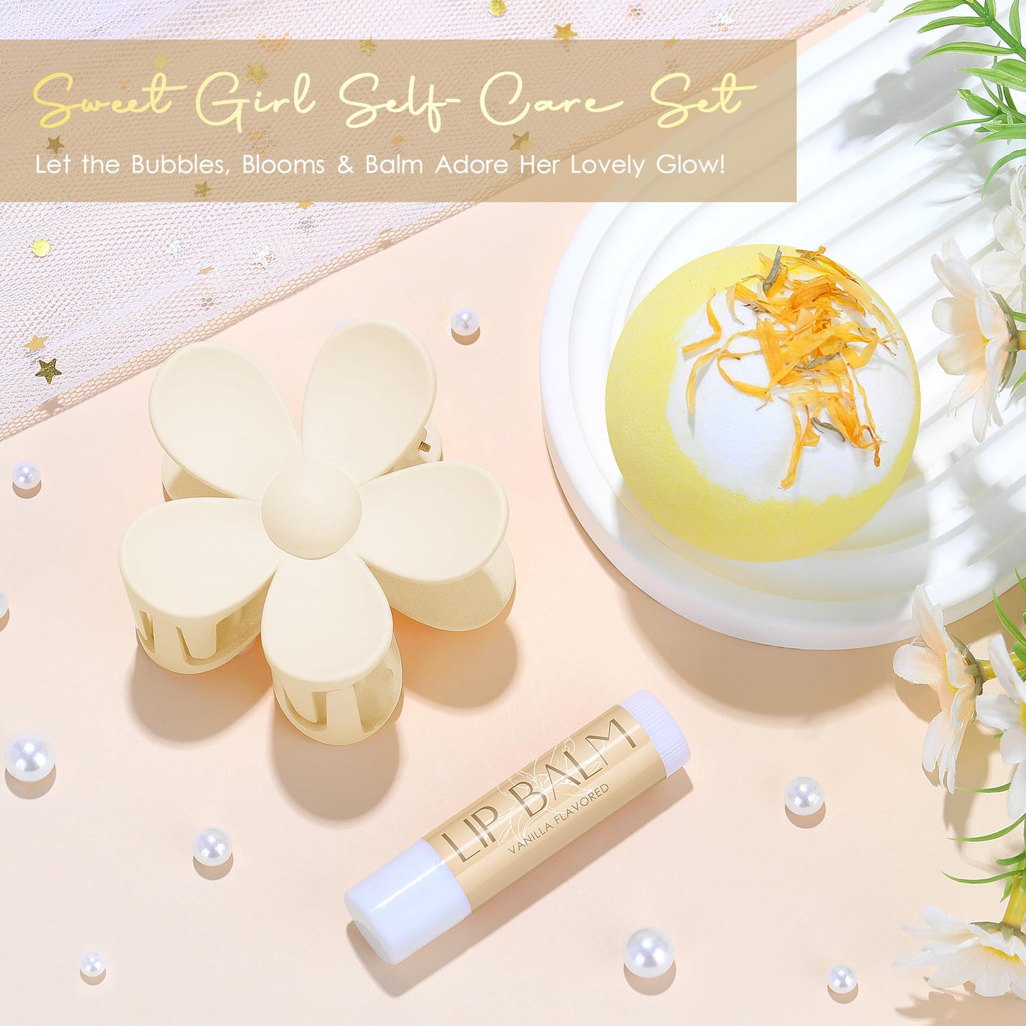 Birthday Gifts for Teen Girls, Women, Teenage Girl Birthday Gift Sets for Teen Girls Tween Gifts for Teenage Girl Cute Daisy Aesthetic Glass Cup Gift Basket for Teens, Women, Sister, Her, Friend