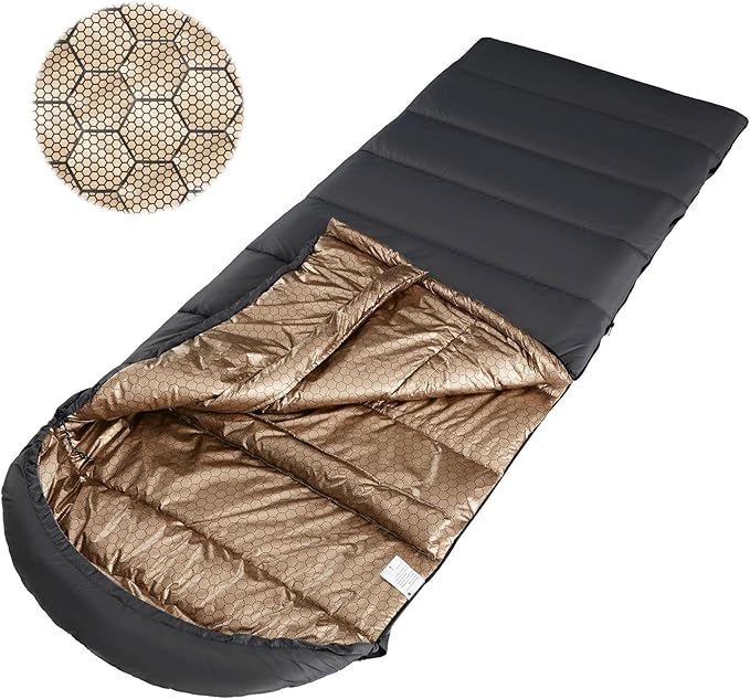 WILDROOTS Warm Sleeping Bags for Adults, Backpacking Lightweight, Cold Weather Sleeping Bag for Warm Camping Hiking Outdoo...