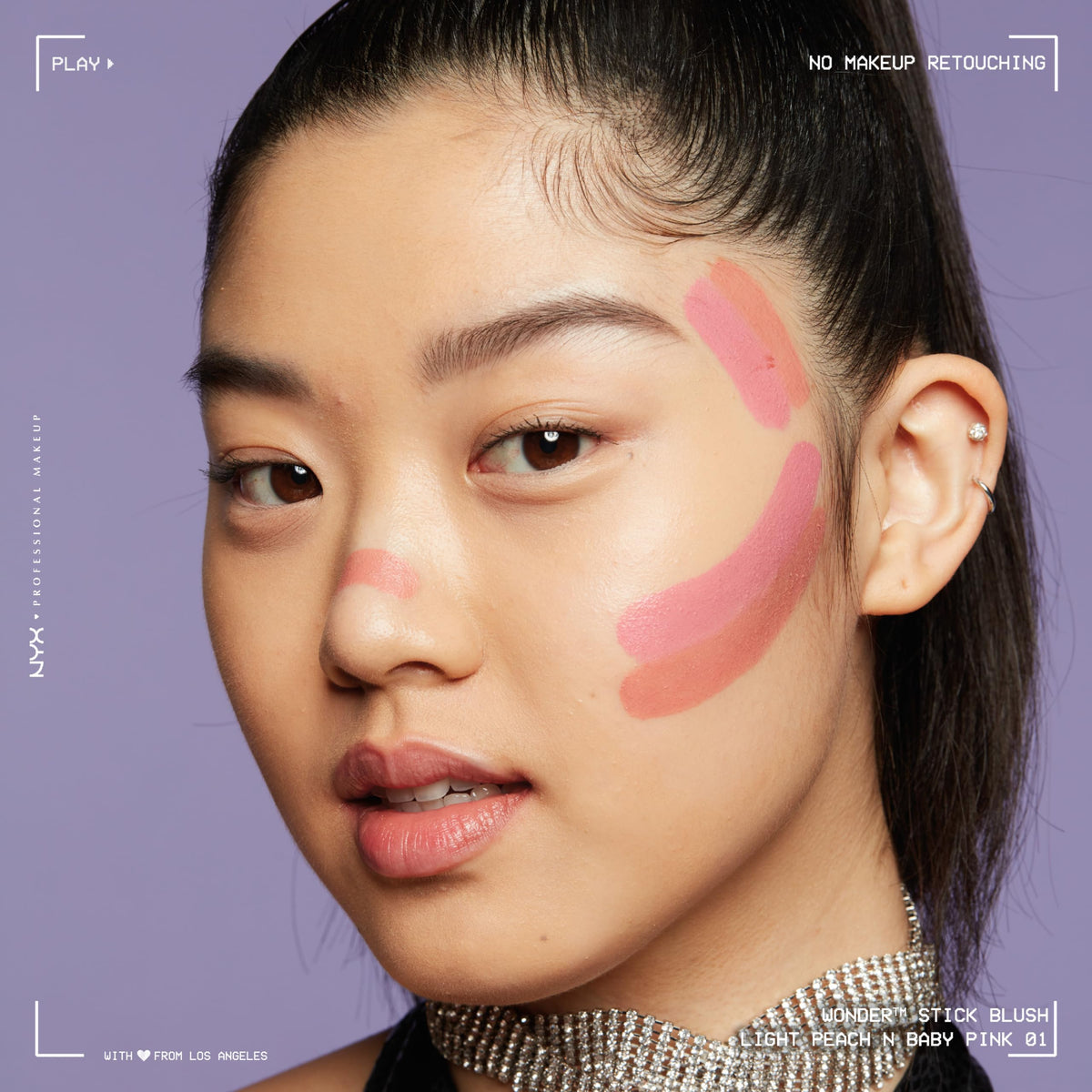 NYX PROFESSIONAL MAKEUP Wonder Stick Blush with Hydrating Hyaluronic Acid, Dual-Ended Cream Blush Stick - Light Peach & Baby Pin