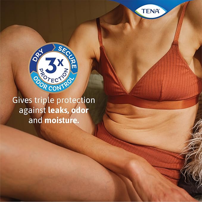 TENA Sensitive Care Extra Coverage Moderate Absorbency Incontinence Bladder Control Pad, 180 count
