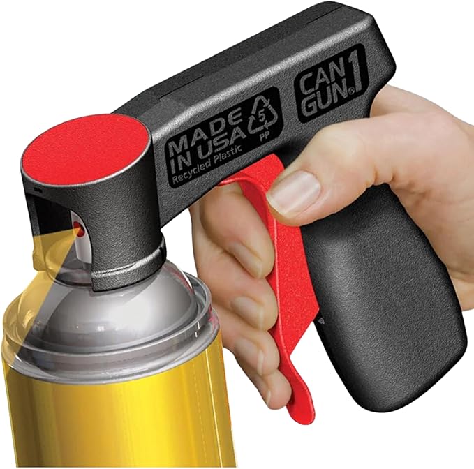 Snow Jet Spray with Can Gun (Pack of 3) 11 oz Aerosol Cans - Non Stick Snow Spray for Shovels, Plows, Snowblowers - Universal Fit - Red Plastic Gun