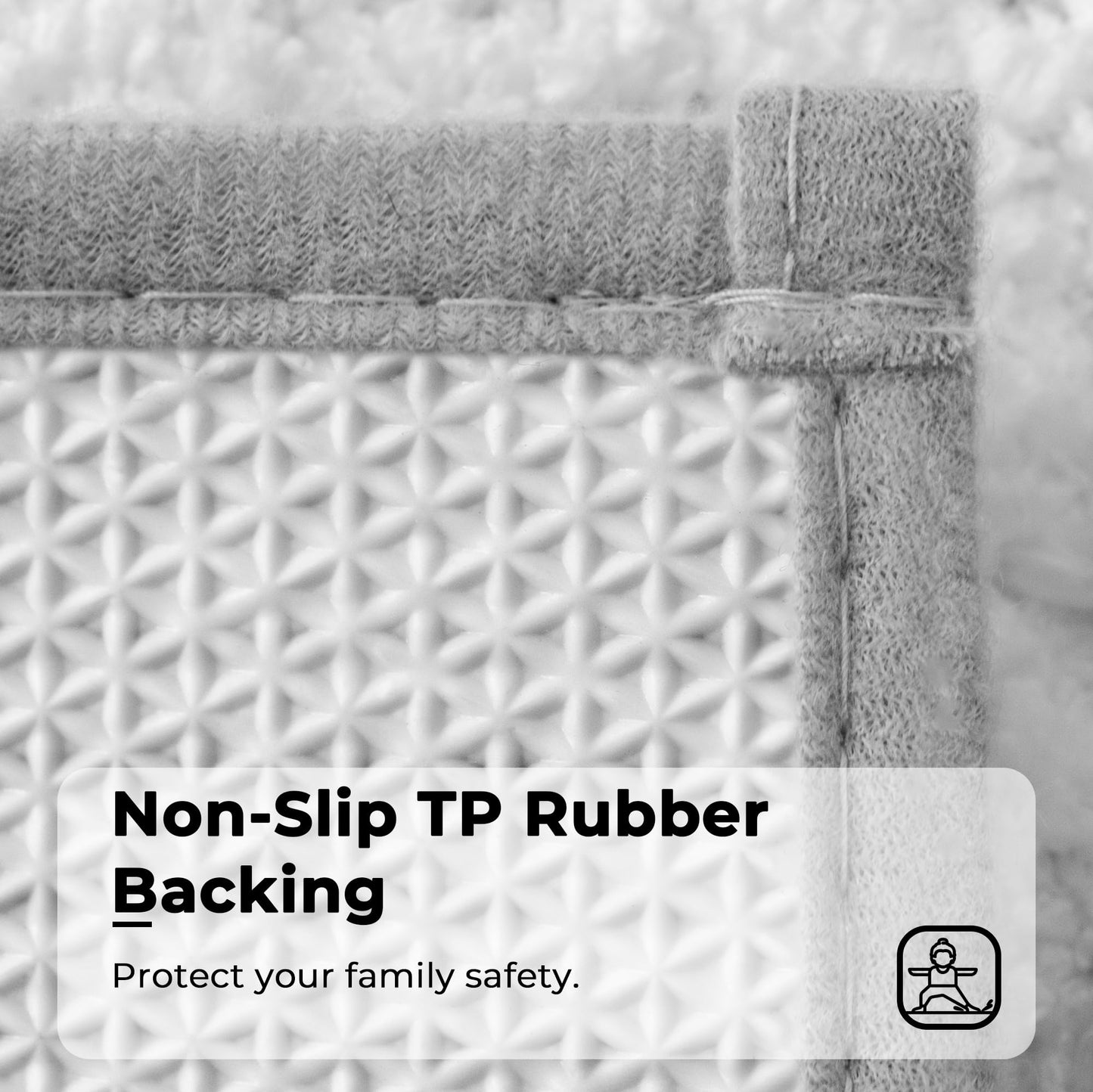 GRANNY SAYS Microfiber Bathroom Rugs Non Slip Washable, Water Absorbent Bathroom Mats for Tub Non Slip, Small Soft Bath Mats for Bathroom Floor & Shower, 16" x 24", Grey Bath Mat Towel