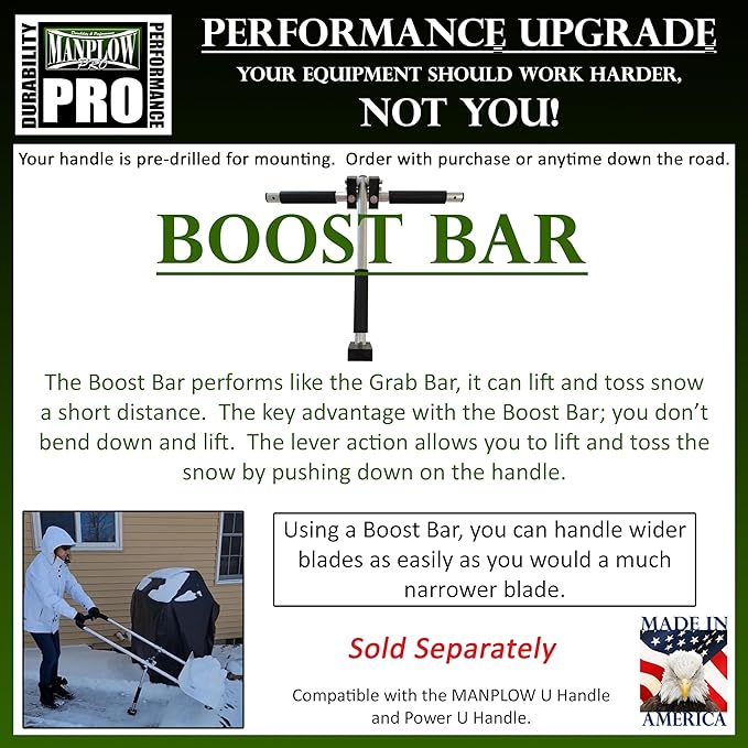 Manplow PRO32 PRO Snow Pusher, 32"