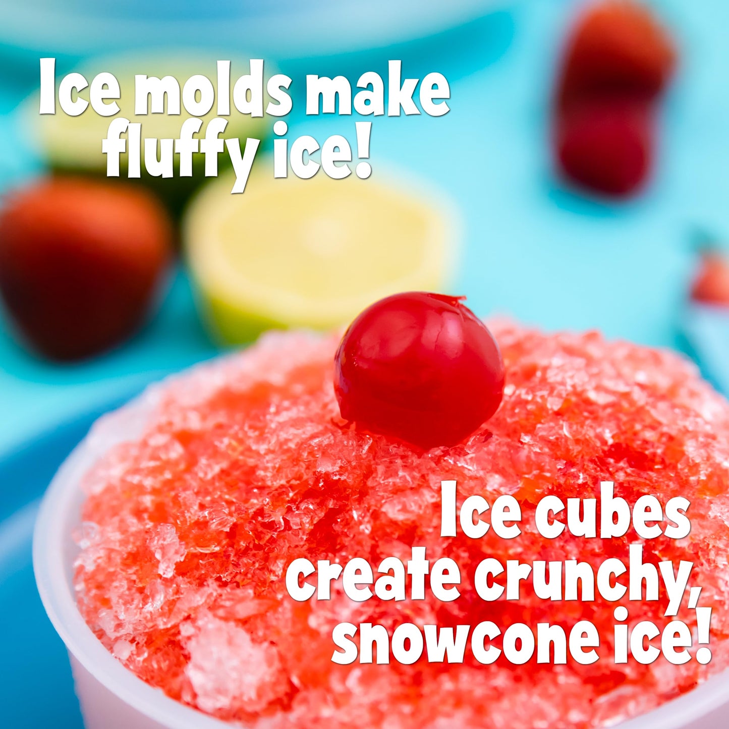 Hawaiian Shaved Ice Kid-Friendly S700 Snow Cone Machine bundled with Hawaiian Shaved Ice Mini Snow Cone Machine - Portable Countertop Ice Shaver with No Slip Base - No Electricity Needed - Ice Cup Inc