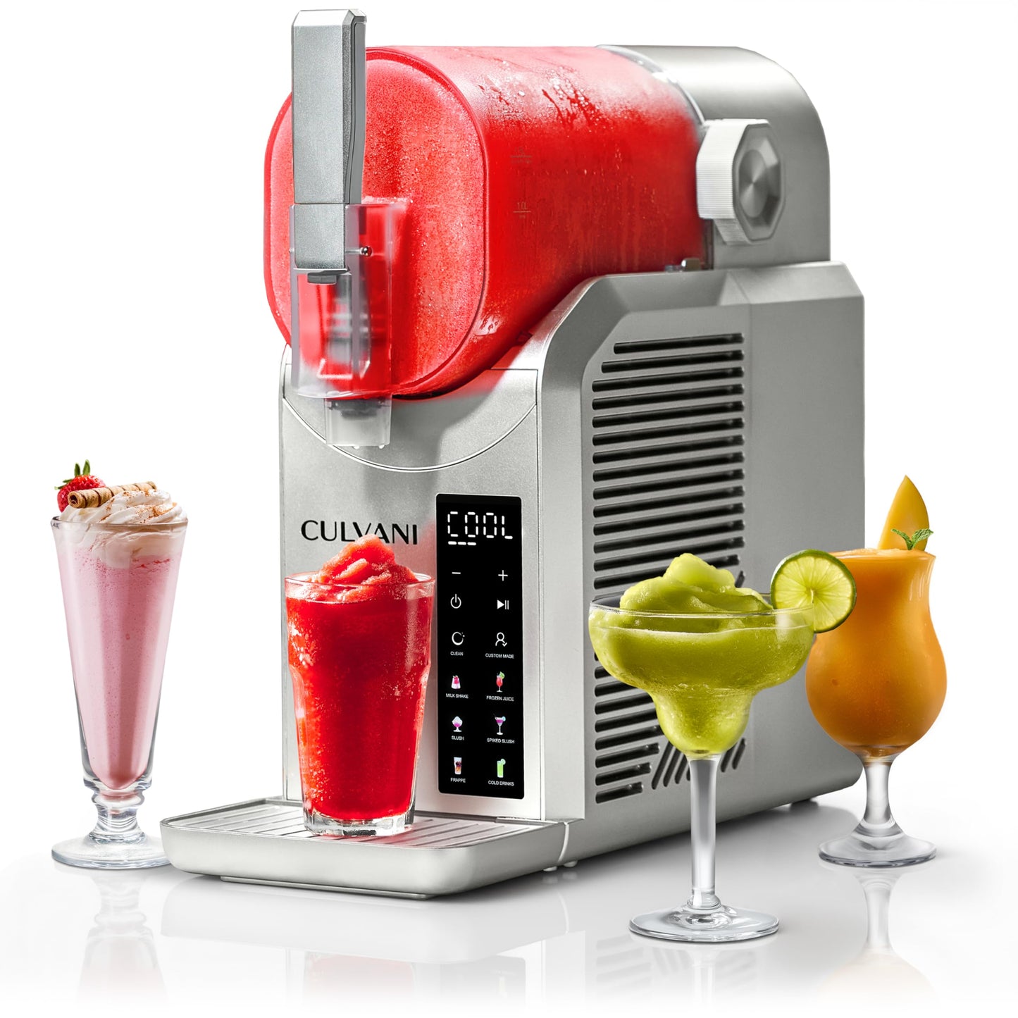 Slushie Machine for Home 68 Oz— Chillux Slushy Machine with 6 Preset Modes (No Ice Needed) — Frozen Drink Machine for Margaritas, Frappes & More