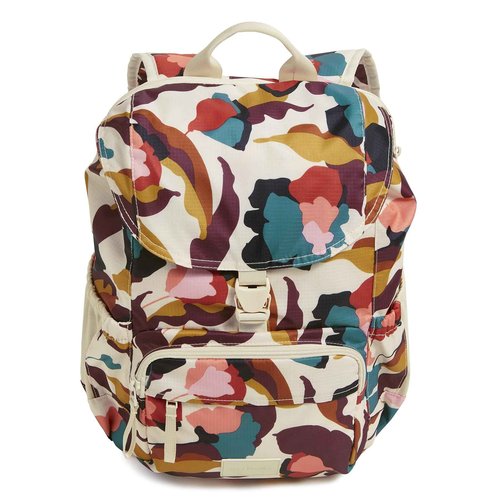Vera Bradley Ripstop Campus Daytripper Backpack, Immersed Blooms Jewel