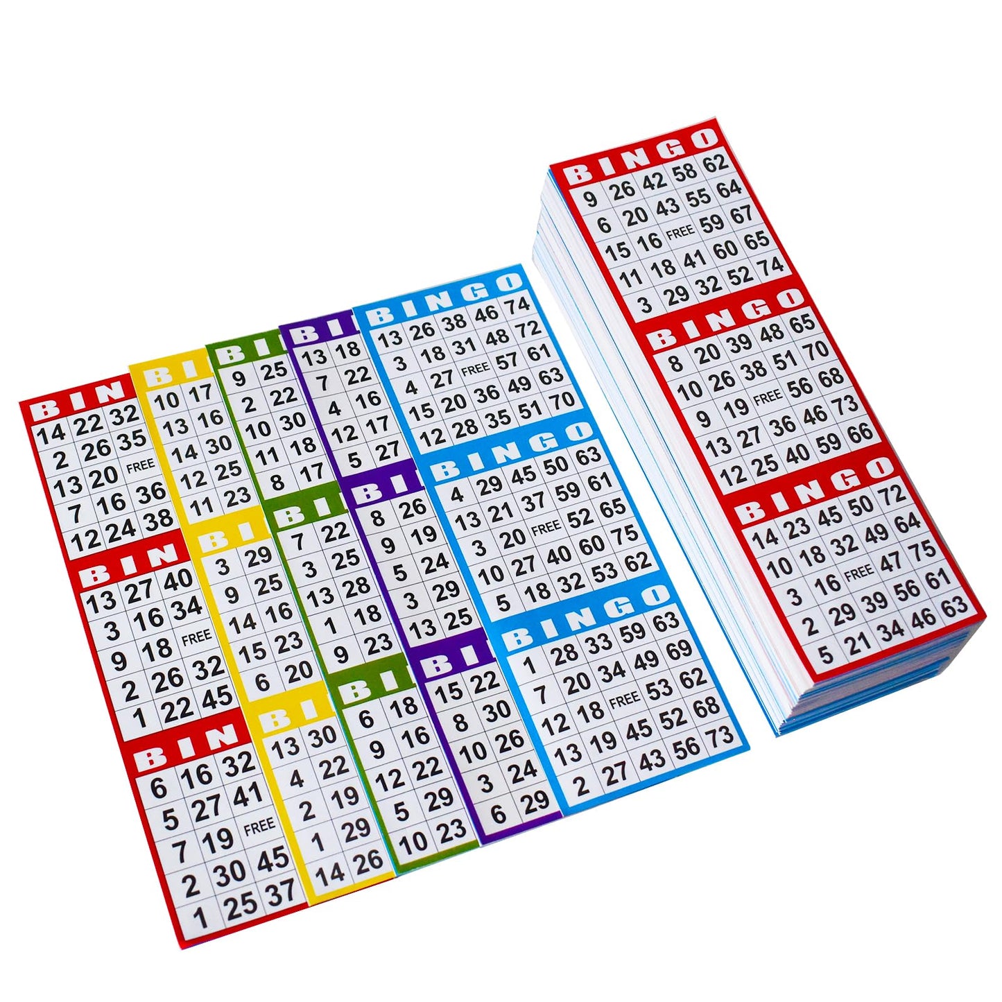 SEETOOOGAMES Bingo Paper Game Cards - 3 Card -100 Books of 5 Sheets