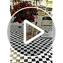 BRICHBROW Pcs of 2 Premium Plastic Checkered Flag Tablecloths Picnic Table Covers, Tablecovers Party Favor (2, Black)