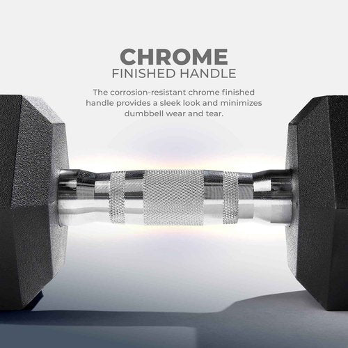 Sunny Health & Fitness Core Fit Hex Style Dumbbell 6.8 KG / 15 LBS (Pair) - SF-DB03-15
