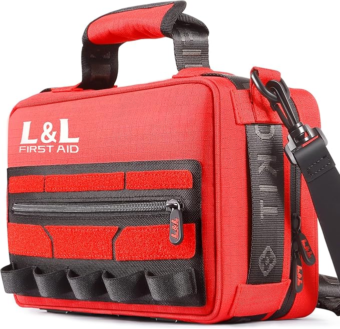 First Aid Kit for Car Home Travel Businesses,450 Piece Survival Gear First Aid,Large First Aid Kit Survival,Waterproof Eme...