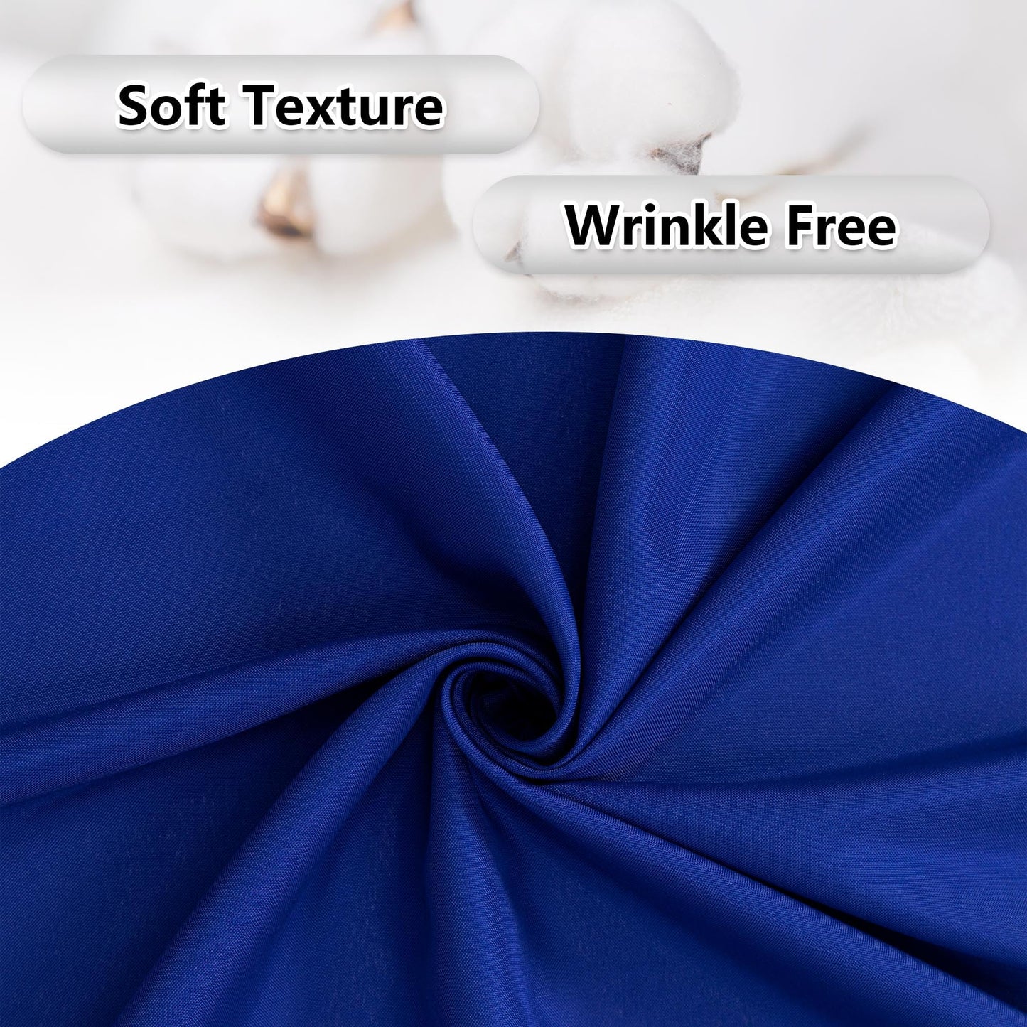MEETSKY Royal Blue Backdrop Curtains for Parties Blue Curtains Photography Backdrop Drapes for Wedding Birthday Party Baby Showers Rod Pocket Home Sliding Door Decoration, 5ft x 8ft, 2 Panels