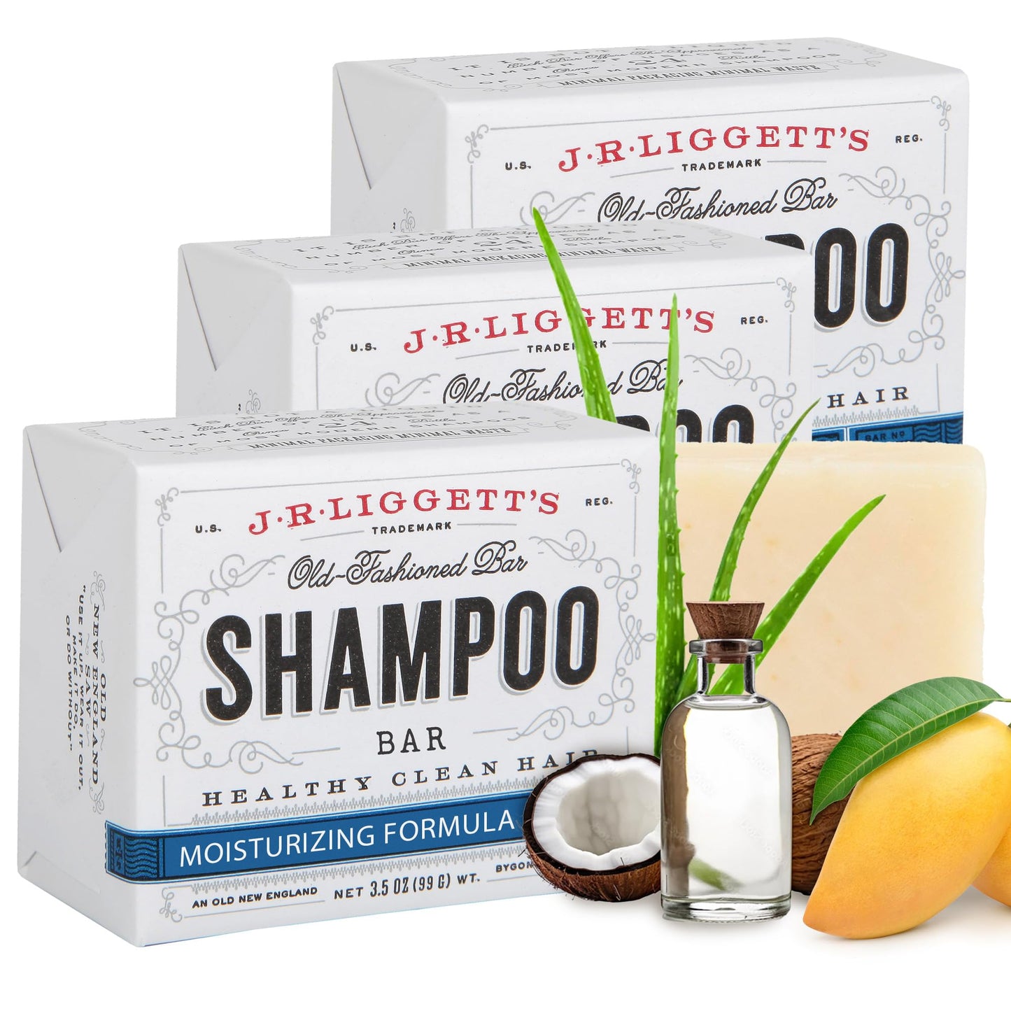 JRLIGGETT'S All-Natural Shampoo Bar, Moisturizing Formula -Supports Strong and Healthy Hair -Nourish Follicles with Antioxidants
