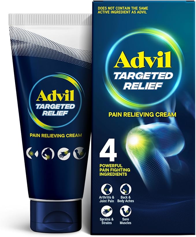 Advil Targeted Relief Pain Relieving Cream, Up to 8 Hours of Powerful Relief of Minor Arthritis Pain, Joint Pain, Lower Ba...