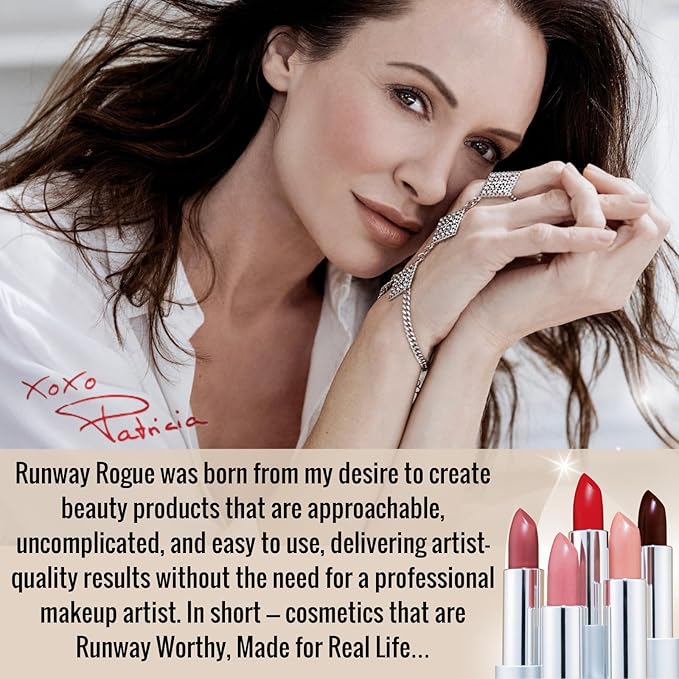 Runway Rogue 90s Vibe Lipstick, Moisturizing Matte Rich Berry-Red Lipstick, ‘Celeb’