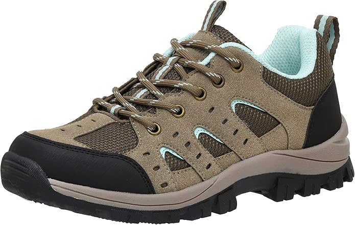 CUSHIONAIRE Brig Womens Hiking Shoes, Supportive Trail Shoes for Women with Waterproof Protection and Arch Support