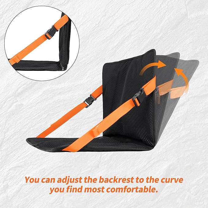 YEEKORO Inflatable Heated Stadium Seats, Portable Bleacher Seat with Back Support, Foldable and Lightweight Stadium Chair for Sporting Events Camping Games Sports, Seat Cushion with 3 Levels of Heat