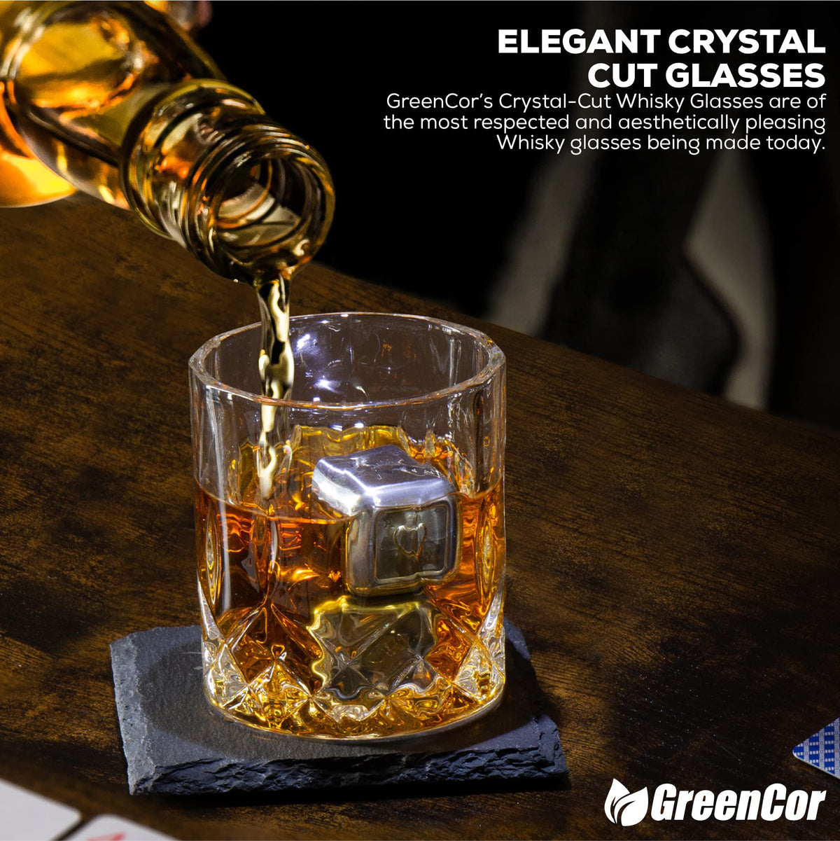 Anniversary For Him ‘To My Husband’ Engraved Whisky Glass Gift Set | Romantic Present for Husband | Unique Wedding - Birthday or Anniversary Idea