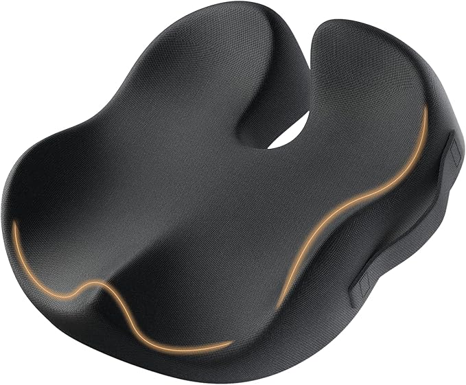 ProtoArc Seat Cushion, Office Chair Cushion for Sciatica, Coccyx Cushion, Ergonomic Memory Foam Seat Cushion for Car, Hom...