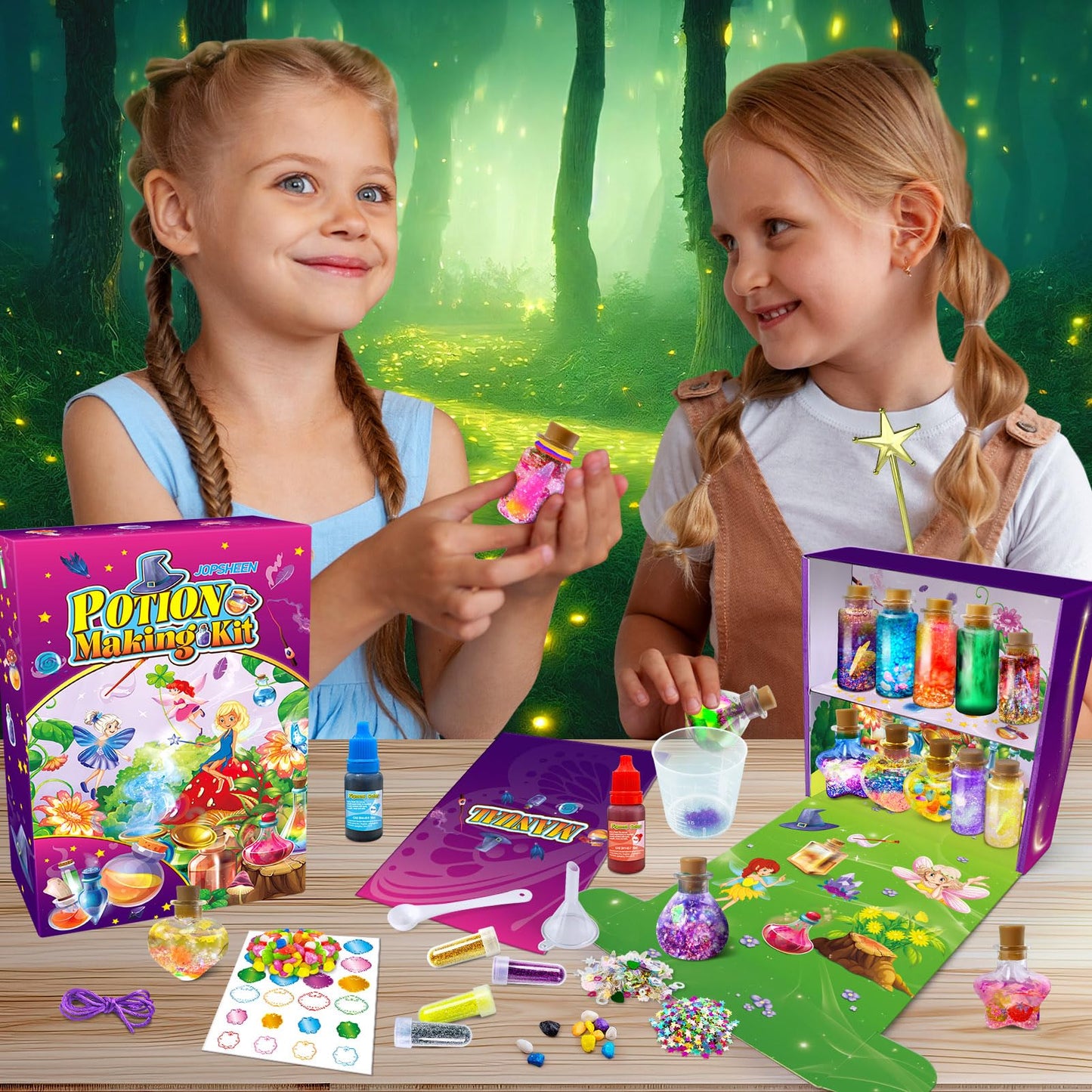 JOPSHEEN Potion Making Kit for Kids, DIY 12 Potions, Crafts Toys Christmas Birthday Gifts for Girls Boys
