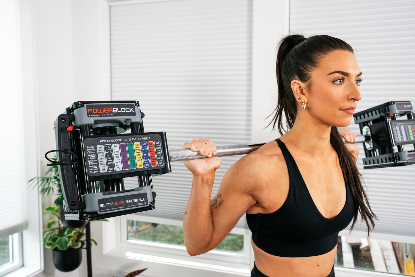 PowerBlock Elite EXP Straight Bar – Compatible with PowerBlock Elite EXP Adjustable Dumbbells, Weightlifting, Curling Bar, Weight Bar, Workout Equipment, Strength Training