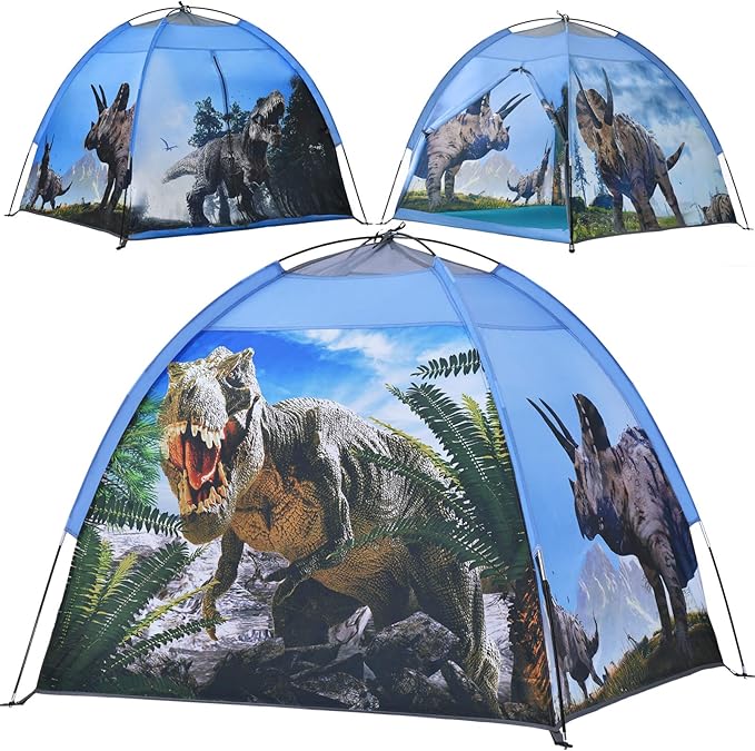 Ai-Uchoice Dinosaur Kids Play Tent, Dinosuar Toys for Kids Indoor and Outdoor Fun Pop Up Playhouse Tent, A Gift Tent for B...
